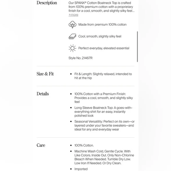 Spanx Boatneck Top - Picture 4 of 6